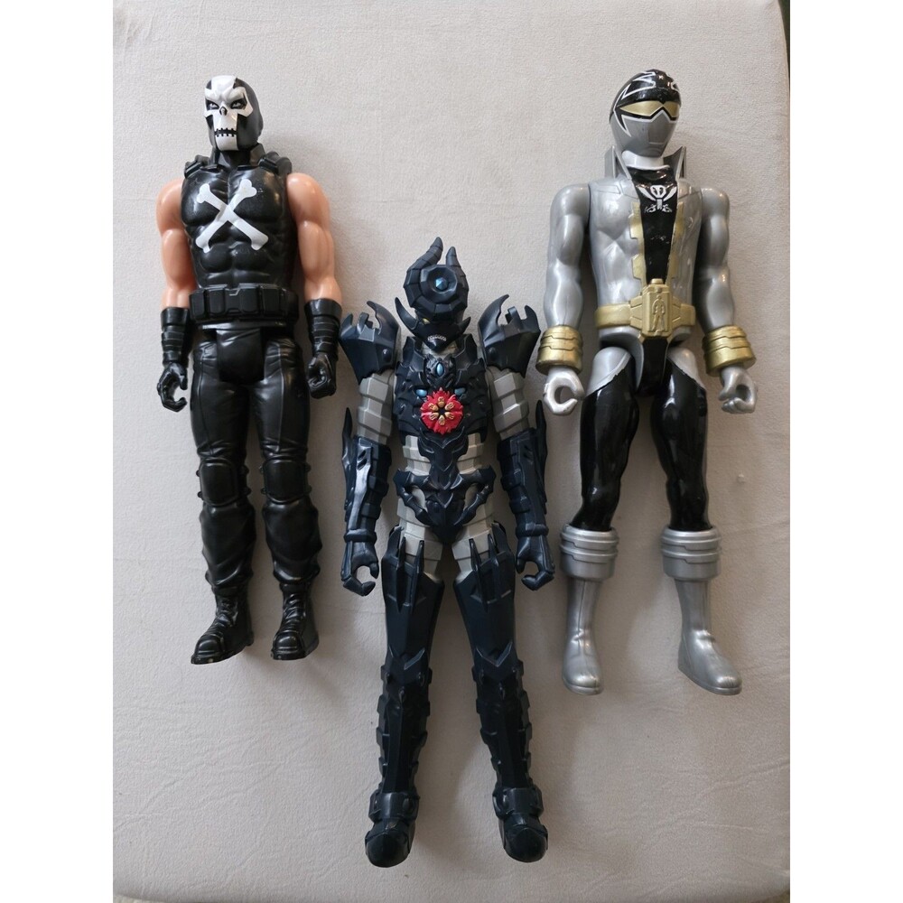 Lot of 3  12" Action Figures POWER RANGERS, Villian SNIDE, Crossbones Marvel